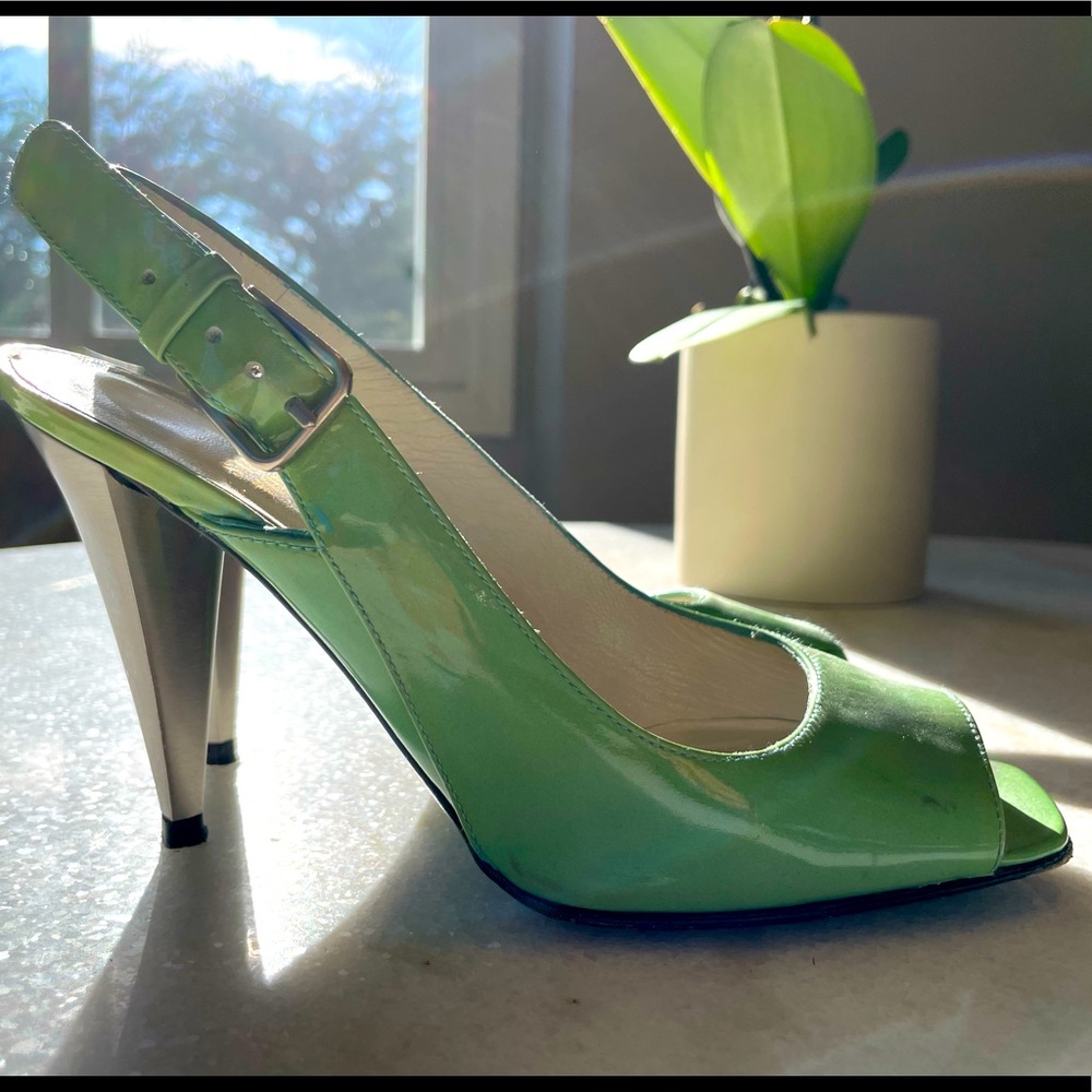 Stuart Weitzman Blue Leather Heels (Rare)